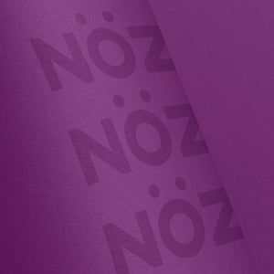 Zoomed in Purple Nözscreen bottle